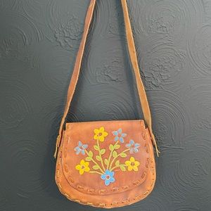 Vintage Tooled Leather Purse